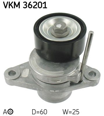 Tensioner Pulley, V-ribbed belt SKF VKM 36201