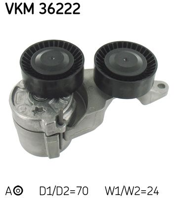Tensioner Pulley, V-ribbed belt SKF VKM 36222