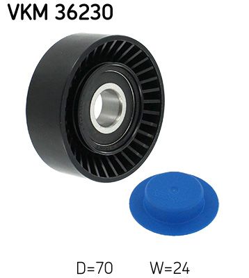 Deflection/Guide Pulley, V-ribbed belt SKF VKM 36230