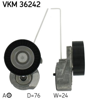 Tensioner Pulley, V-ribbed belt SKF VKM 36242