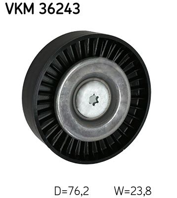Deflection/Guide Pulley, V-ribbed belt SKF VKM 36243