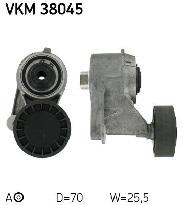 Tensioner Pulley, V-ribbed belt SKF VKM 38045