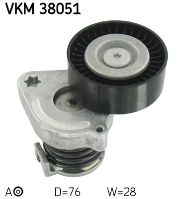 Tensioner Pulley, V-ribbed belt SKF VKM 38051