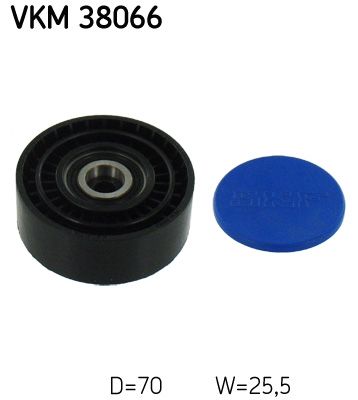 Deflection/Guide Pulley, V-ribbed belt SKF VKM 38066