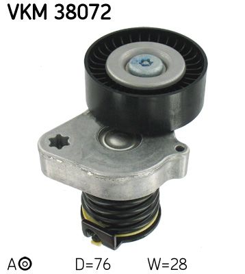 Tensioner Pulley, V-ribbed belt SKF VKM 38072