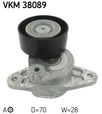 Tensioner Pulley, V-ribbed belt SKF VKM 38089