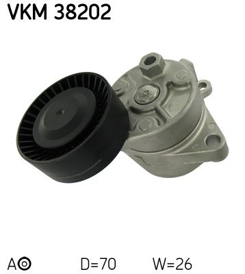 Tensioner Pulley, V-ribbed belt SKF VKM 38202
