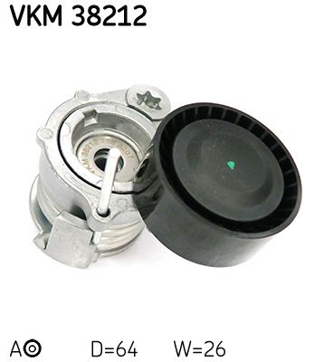Tensioner Pulley, V-ribbed belt SKF VKM 38212