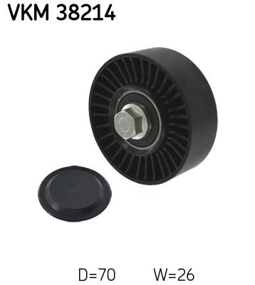 Deflection/Guide Pulley, V-ribbed belt SKF VKM 38214