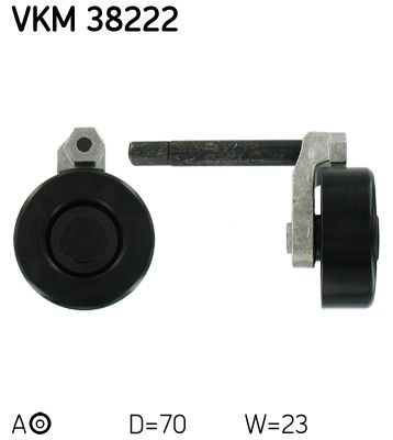 Tensioner Pulley, V-ribbed belt SKF VKM 38222