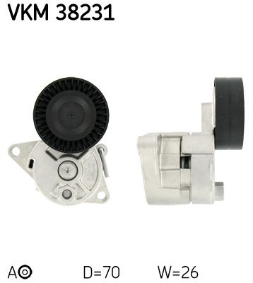 SKF VKM 38231 Tensioner Pulley, V-ribbed belt