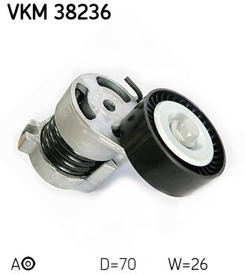 Tensioner Pulley, V-ribbed belt SKF VKM 38236
