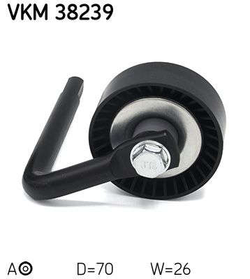 Tensioner Pulley, V-ribbed belt SKF VKM 38239