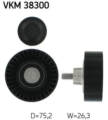 Deflection/Guide Pulley, V-ribbed belt SKF VKM 38300
