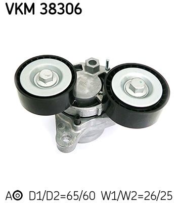 Tensioner Pulley, V-ribbed belt SKF VKM 38306
