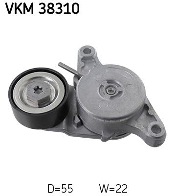 Tensioner Pulley, V-ribbed belt SKF VKM 38310