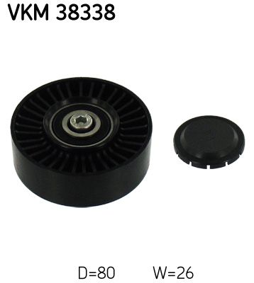 SKF VKM 38338 Deflection/Guide Pulley, V-ribbed belt
