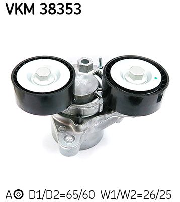 Tensioner Pulley, V-ribbed belt SKF VKM 38353