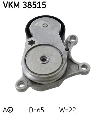 Tensioner Pulley, V-ribbed belt SKF VKM 38515