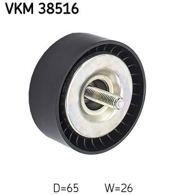 Deflection/Guide Pulley, V-ribbed belt SKF VKM 38516