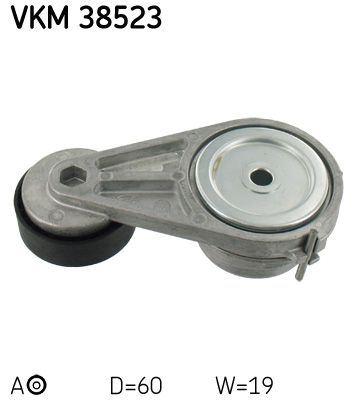 Tensioner Pulley, V-ribbed belt SKF VKM 38523