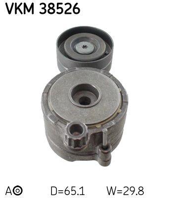 Tensioner Pulley, V-ribbed belt SKF VKM 38526