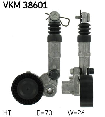 Tensioner Pulley, V-ribbed belt SKF VKM 38601