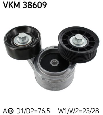 Tensioner Pulley, V-ribbed belt SKF VKM 38609
