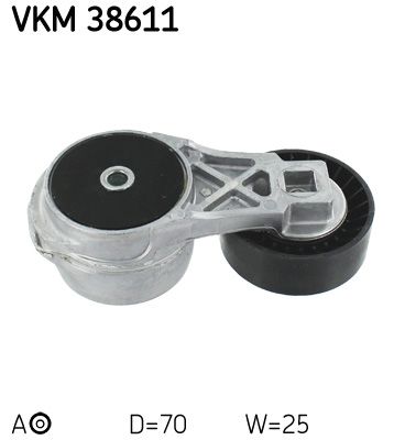 Tensioner Pulley, V-ribbed belt SKF VKM 38611