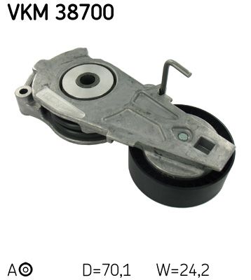 Tensioner Pulley, V-ribbed belt SKF VKM 38700