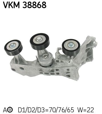 SKF VKM 38868 Tensioner Pulley, V-ribbed belt