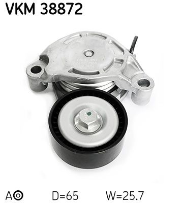 Tensioner Pulley, V-ribbed belt SKF VKM 38872