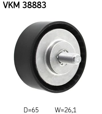 Deflection/Guide Pulley, V-ribbed belt SKF VKM 38883