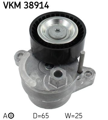 Tensioner Pulley, V-ribbed belt SKF VKM 38914