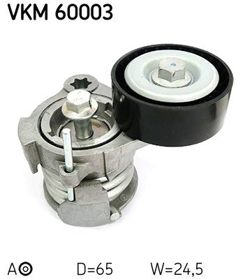 Tensioner Pulley, V-ribbed belt SKF VKM 60003