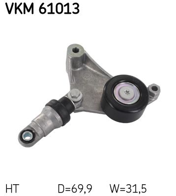 Tensioner Pulley, V-ribbed belt SKF VKM 61013