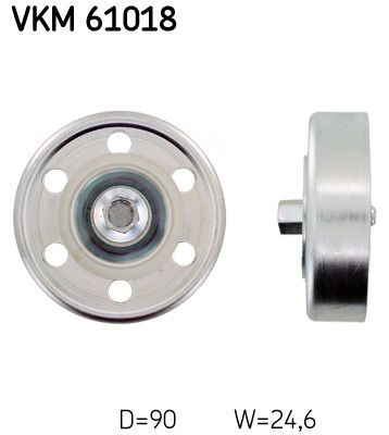 SKF VKM 61018 Deflection/Guide Pulley, V-ribbed belt