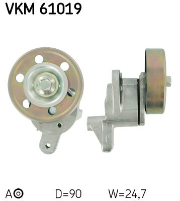 SKF VKM 61019 Tensioner Pulley, V-ribbed belt