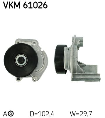 Tensioner Pulley, V-ribbed belt SKF VKM 61026