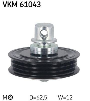 Tensioner Pulley, V-ribbed belt SKF VKM 61043