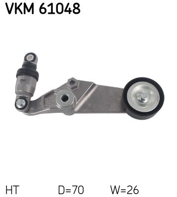 Tensioner Pulley, V-ribbed belt SKF VKM 61048