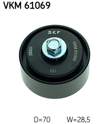 Deflection/Guide Pulley, V-ribbed belt SKF VKM 61069