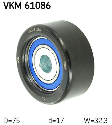 SKF VKM 61086 Deflection/Guide Pulley, V-ribbed belt