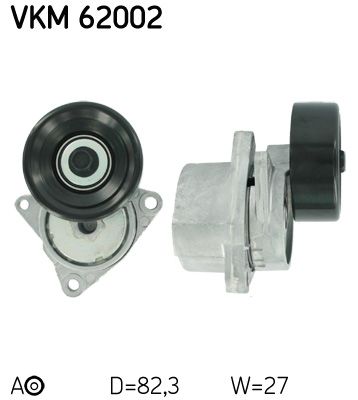 Tensioner Pulley, V-ribbed belt SKF VKM 62002