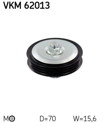 SKF VKM 62013 Tensioner Pulley, V-ribbed belt