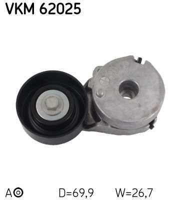 Tensioner Pulley, V-ribbed belt SKF VKM 62025