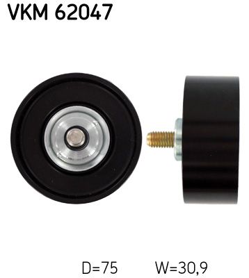 SKF VKM 62047 Deflection/Guide Pulley, V-ribbed belt