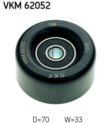 SKF VKM 62052 Deflection/Guide Pulley, V-ribbed belt