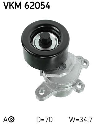 Tensioner Pulley, V-ribbed belt SKF VKM 62054
