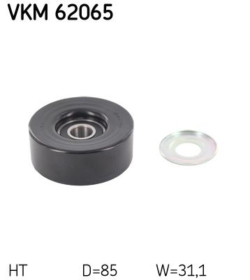Tensioner Pulley, V-ribbed belt SKF VKM 62065